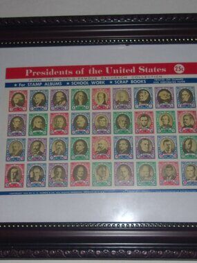 US Presidents Stamps From Washington To Lyndon Johnson